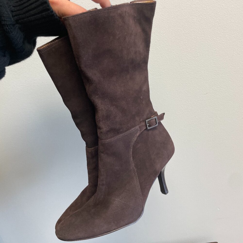 Brown Suede Boots
